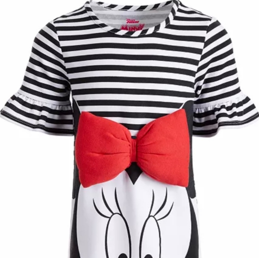 Minnie Mouse Striped Toddler Girls Dress. Size6X